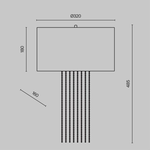 Maytoni Fali lámpa MOD151WL-01G IMPRESSIVE