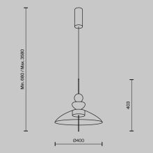 Maytoni Függeszték MOD185PL-L12CG3K3 BANGKOK