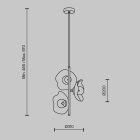 Maytoni Függeszték MOD207PL-03BS MIRACLE