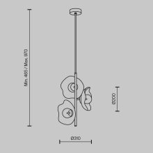 Maytoni Függeszték MOD207PL-03BS MIRACLE