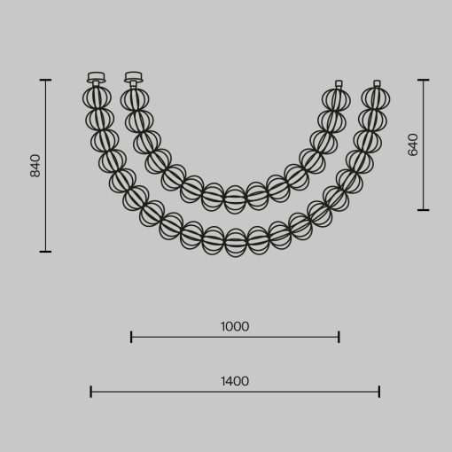 Maytoni Mennyezeti lámpa MOD216PL-L42G3K CAGE