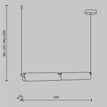Maytoni Függeszték MOD296PL-L20BC3K FLAT