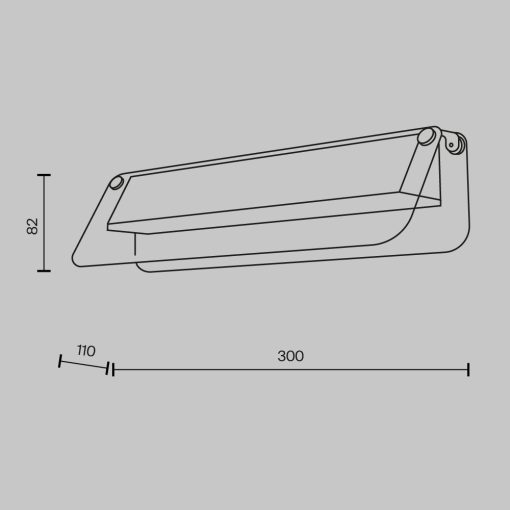 Maytoni Fali lámpa MOD296WL-L6BC3K FLAT