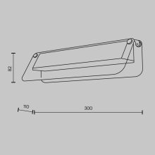 Maytoni Fali lámpa MOD296WL-L6BS3K FLAT