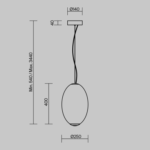 Maytoni Függeszték MOD397PL-L19CH2.7K BRUMA