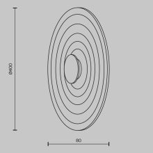 Maytoni Fali lámpa MOD400WL-L5W2.7K NAMI