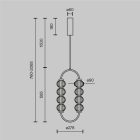 Maytoni Függeszték MOD555PL-L11G3K AMULET