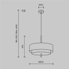 Maytoni Függeszték MOD613PL-05GR BERGAMO