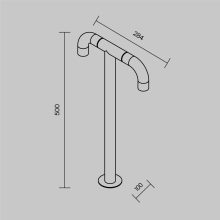 Maytoni Kültéri álló lámpa O477FL-L4GF3K SLEEK