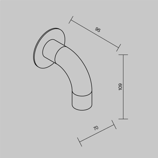 Maytoni Kültéri fali lámpa O477WL-L2GF3K SLEEK