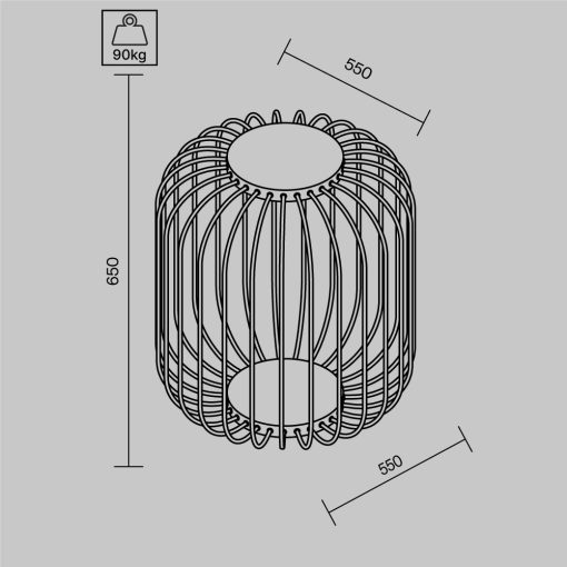 Maytoni Kültéri álló lámpa O478FL-L18GF3K WISP