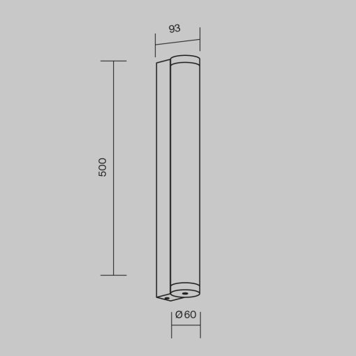 Maytoni Kültéri fali lámpa O482WL-L16B3K ROUNGE