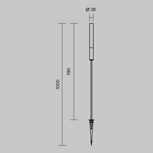 Maytoni Kültéri álló lámpa O487FL-L3GF3K1 FLARE