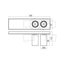 Arelux Beépíthető spot lámpa PE06WW MWH XPIPE