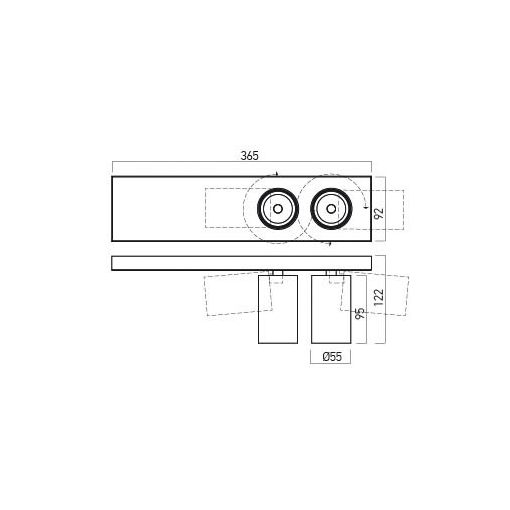 Arelux Beépíthető spot lámpa PE06WW MWH XPIPE