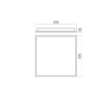 Arelux Álmennyezeti lámpa PT6060NWIP65AB XPLANET