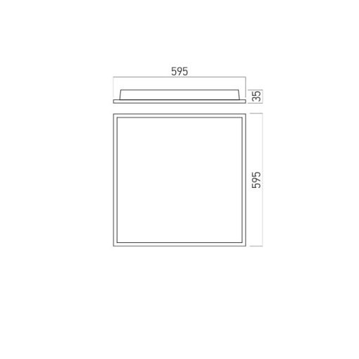 Arelux Álmennyezeti lámpa PT6060NWIP65 XPLANET