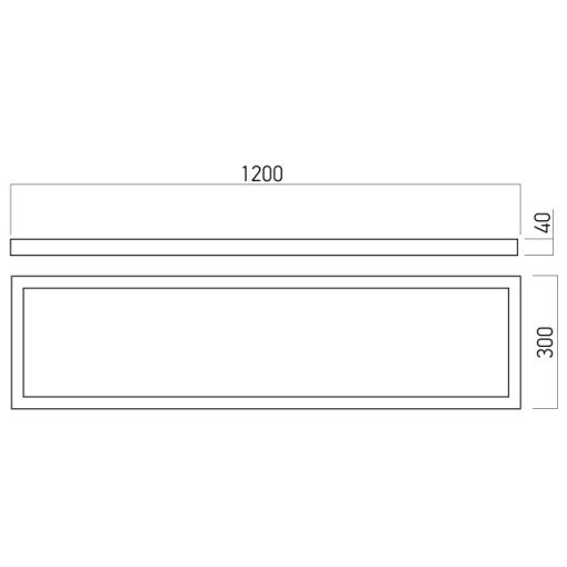 Arelux Mennyezeti lámpa PTS30120NW MWH XPLANET