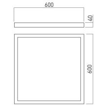 Arelux Mennyezeti lámpa PTS6060NW MWH XPLANET