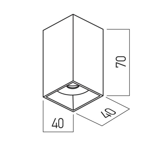 Arelux Mennyezeti lámpa PY02WW SGD XPONY