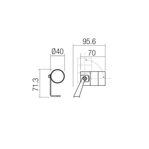 Redo Kültéri fényvető RK07UWW AB XROCK