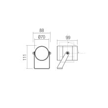 Redo Kültéri fényvető RK08WW AB XROCK