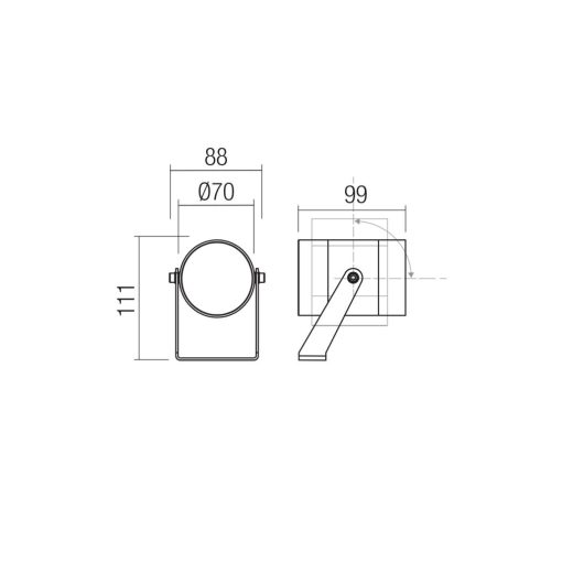 Redo Kültéri fényvető RK16UWW AB XROCK
