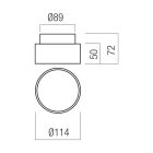Arelux Mennyezeti lámpa RM01WW SBK XRIM