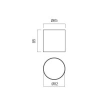 Arelux Mennyezeti lámpa RX02NW MWH XROLL