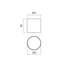 Arelux Mennyezeti lámpa RX02WW SGD XROLL