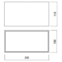 Arelux Mennyezeti lámpa SM02WW SBK XSMOOTH