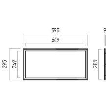 Arelux Álmennyezeti lámpa WD3060NW MWH XWIDE