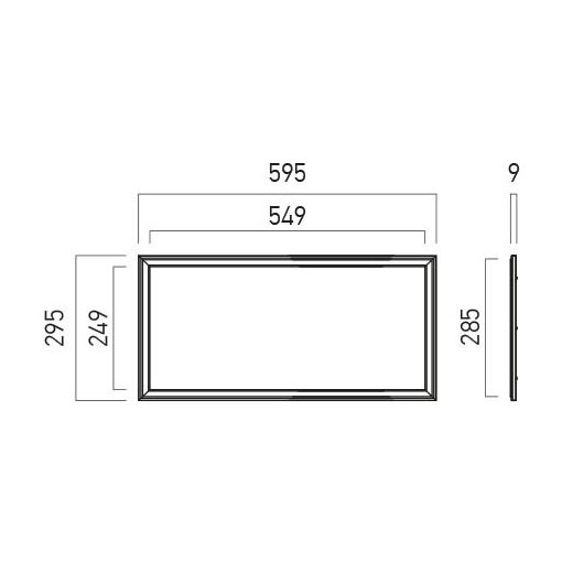 Arelux Álmennyezeti lámpa WD3060NW MWH XWIDE