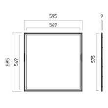 Arelux Álmennyezeti lámpa WD6060NW MWH XWIDE