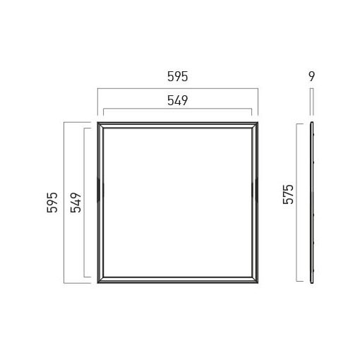 Arelux Álmennyezeti lámpa WD6060WW MWH XWIDE