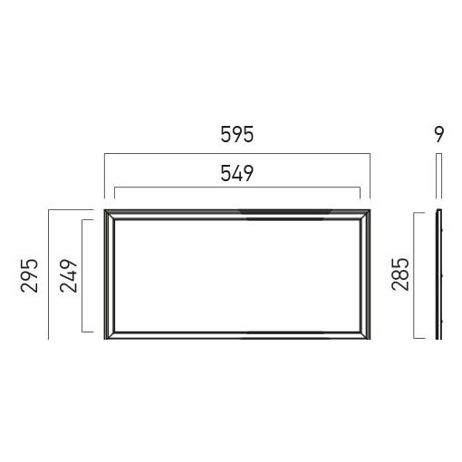 Arelux Álmennyezeti lámpa WDU3060NW MWH XWIDE