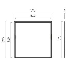 Arelux Álmennyezeti lámpa WDU6060WW MWH XWIDE